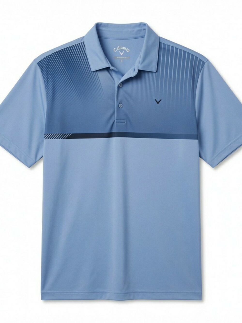 Callaway Men’s Light Blue Gradient Performance Polo NWT Large Opti-Dri Golf